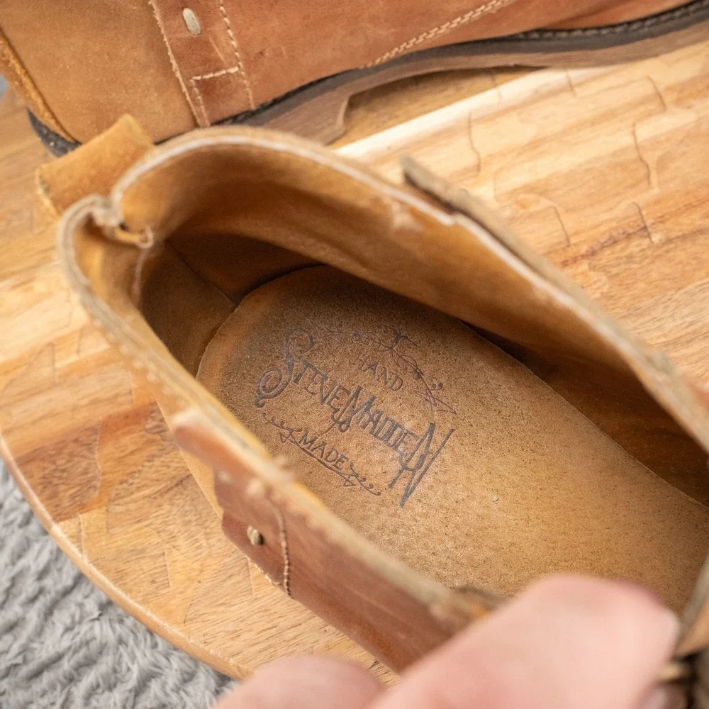 Steve Madden Mens‎ 11 D Hand Made Brown Leather McCormick Chukka Boots Steve Madden Mens‎ 11 D Hand Made Brown Leather McCormick  main image 4